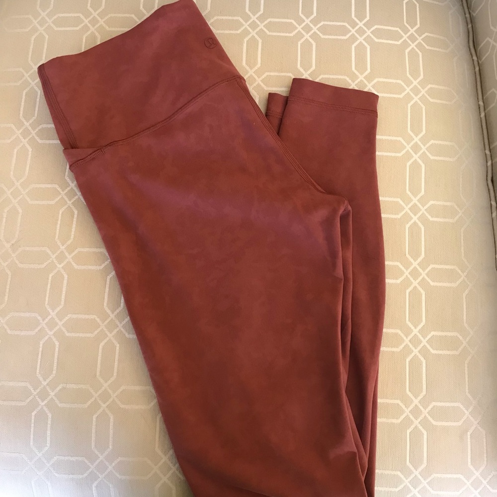 Lululemon Always On High-Rise Tight 28" Sky Wash Print Rustic Clay